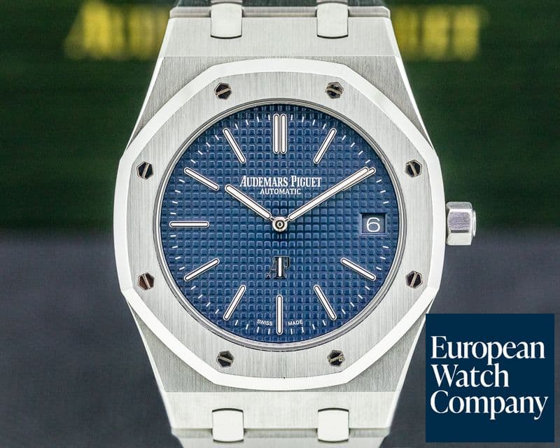 Image of Audemars Piguet Royal Oak Extra Thin Blue Dial SS
