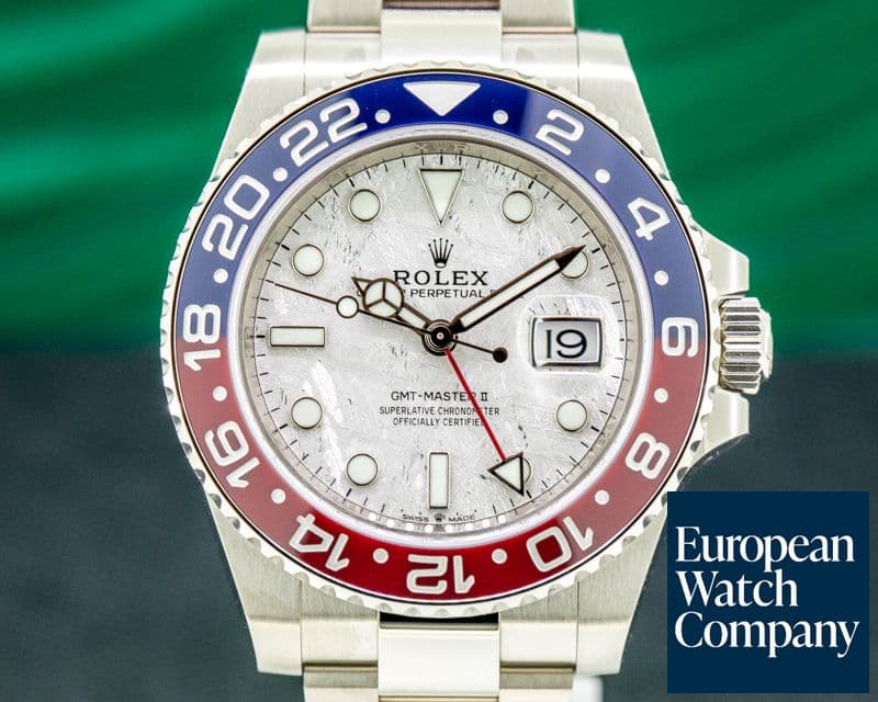Image of Rolex GMT Master II  126719 Meteorite Ceramic "Pepsi" 18K White Gold UNWORN