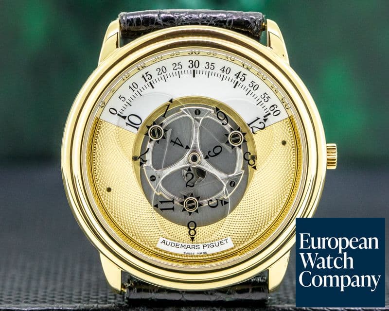 Image of Audemars Piguet Star Wheel Automatic Engraved Dial 18K Yellow Gold ORIGINAL OWNER
