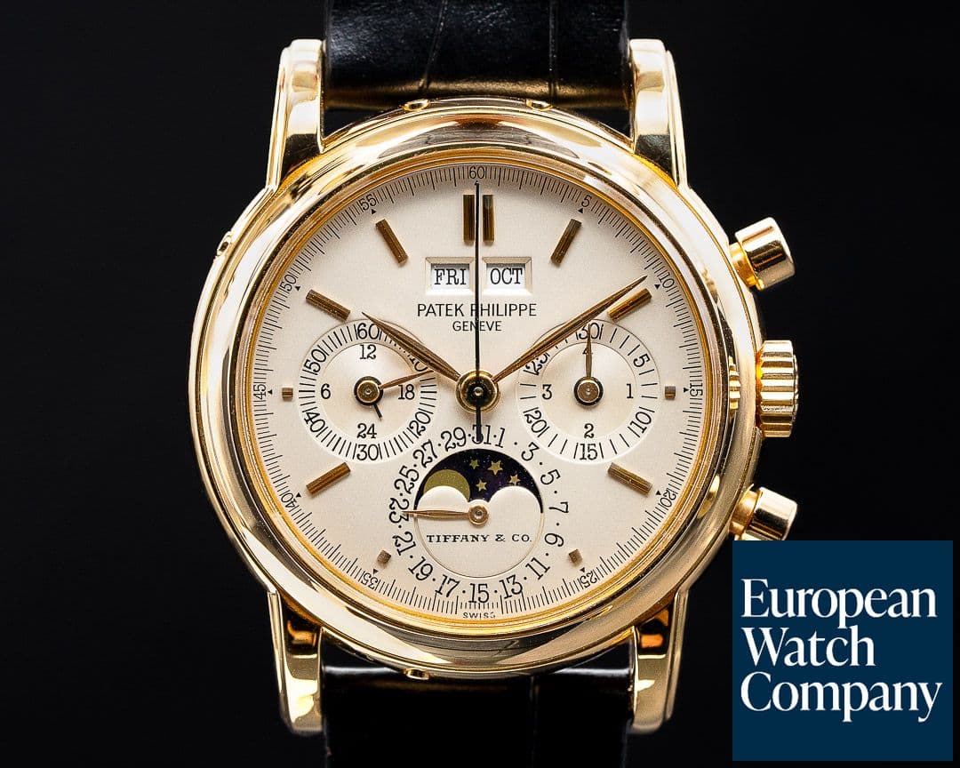 Image of Patek Philippe 3971 Perpetual Calendar Chronograph Rose Gold "TIFFANY & CO" UNIQUE 