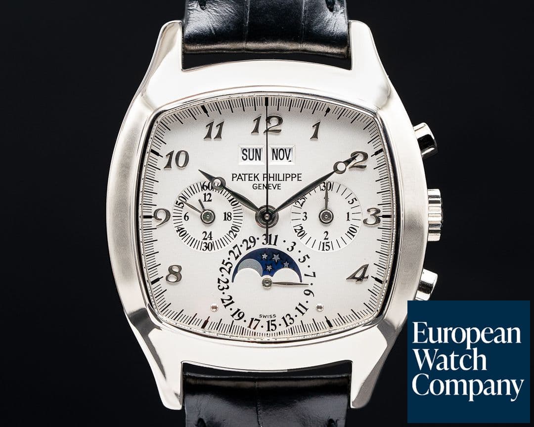 Image of Patek Philippe Perpetual Calendar Chrongraph 5020G / Silver Dial FULL SET