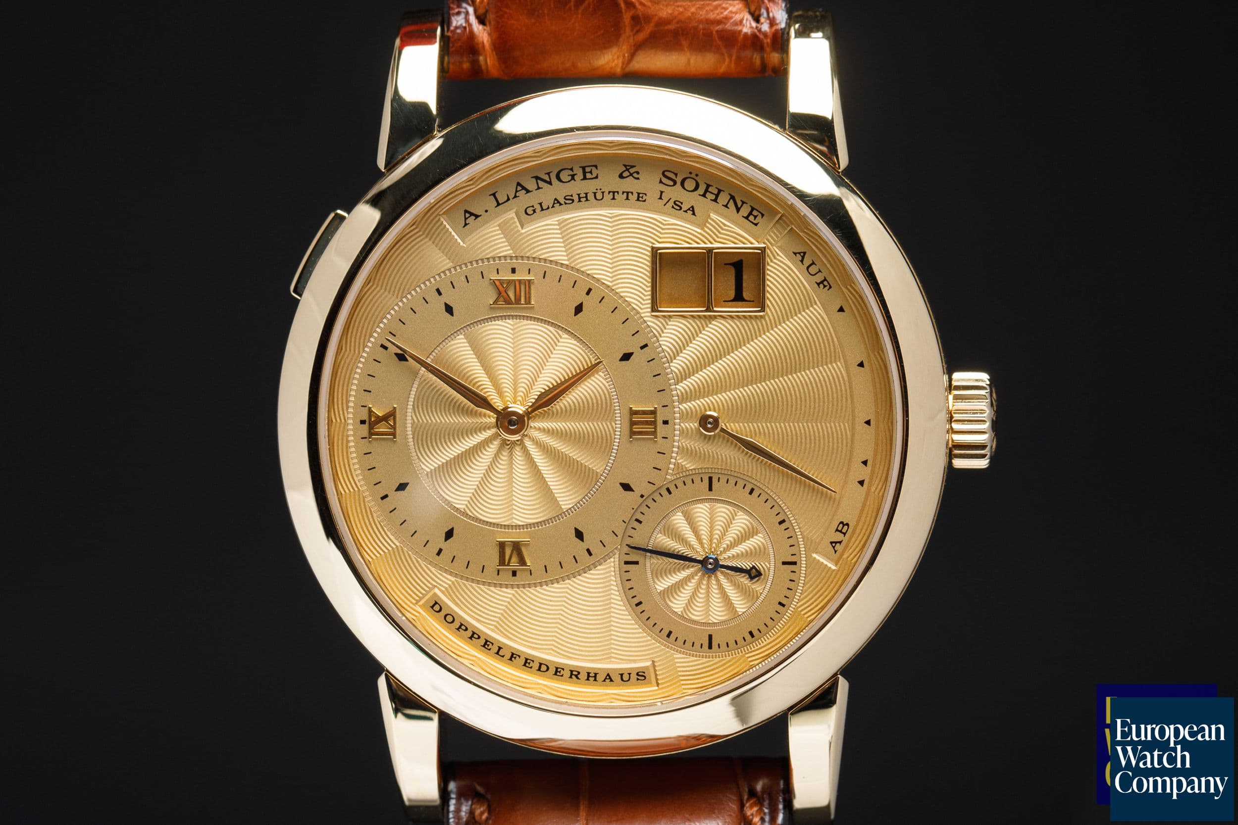 Image of A. Lange and Sohne Lange 1A 112.021 18k Yellow Gold LIMITED EDITION WOW
