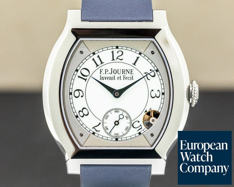 Image of F. P. Journe Elegante Quartz 40MM Titanium / Blue Strap