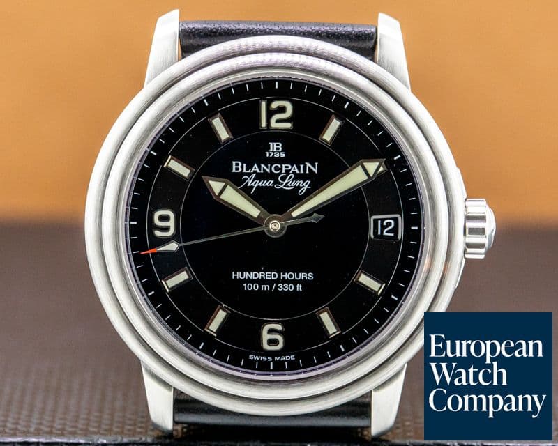Image of Blancpain Leman Aqualung Ultra Slim Automatic SS / Strap