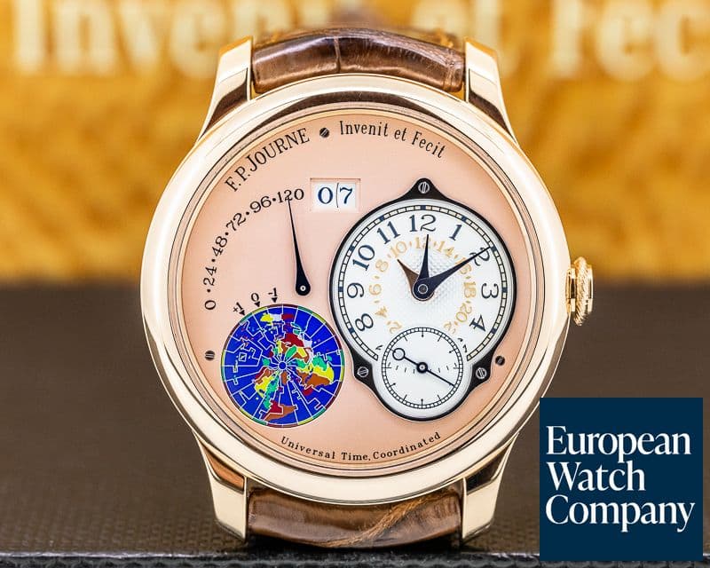 Image of F. P. Journe Octa UTC Rose Gold Salmon Dial NICE