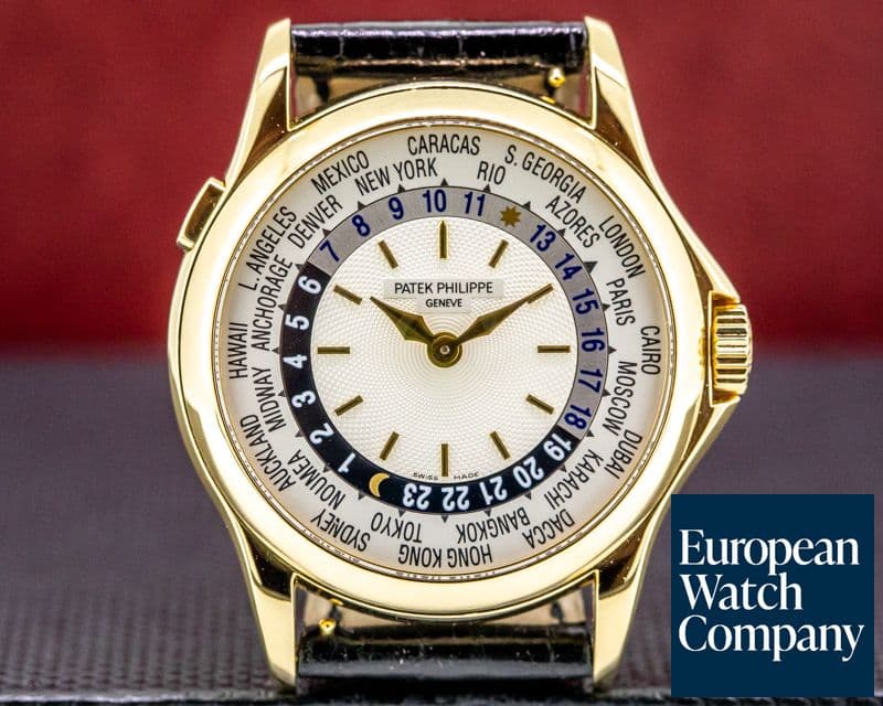 Image of Patek Philippe World Time 5110J 18K Yellow Gold FULL SET
