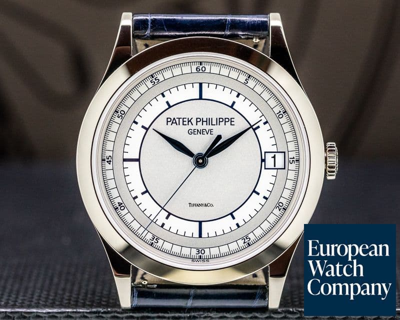 Image of Patek Philippe Calatrava 18K White Gold Sector Dial TIFFANY & CO