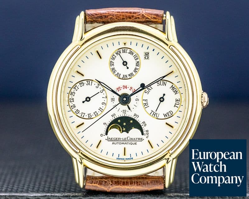 Image of Jaeger LeCoultre Odysseus Perpetual Calendar Enamel Dial 18K Yellow Gold