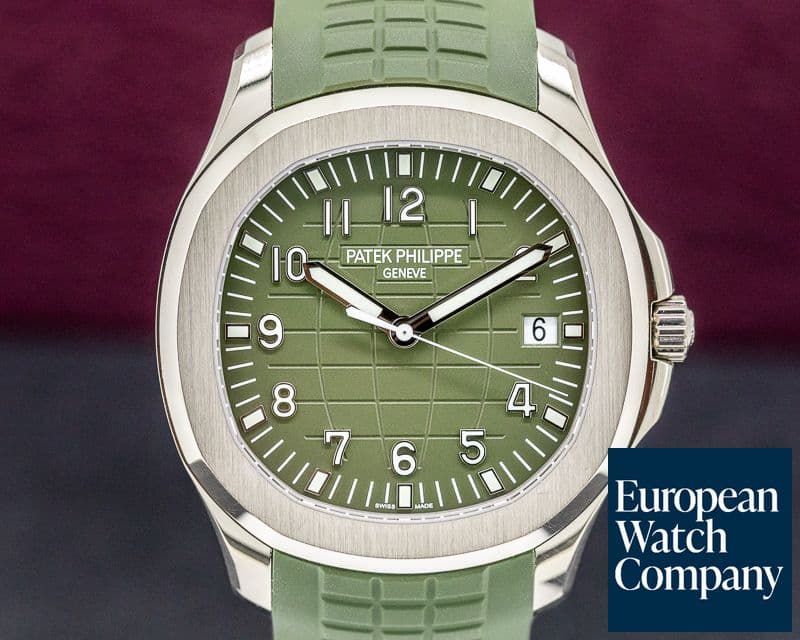 Image of Patek Philippe Aquanaut 5168G 18K White Gold / Khaki Green Dial 2019
