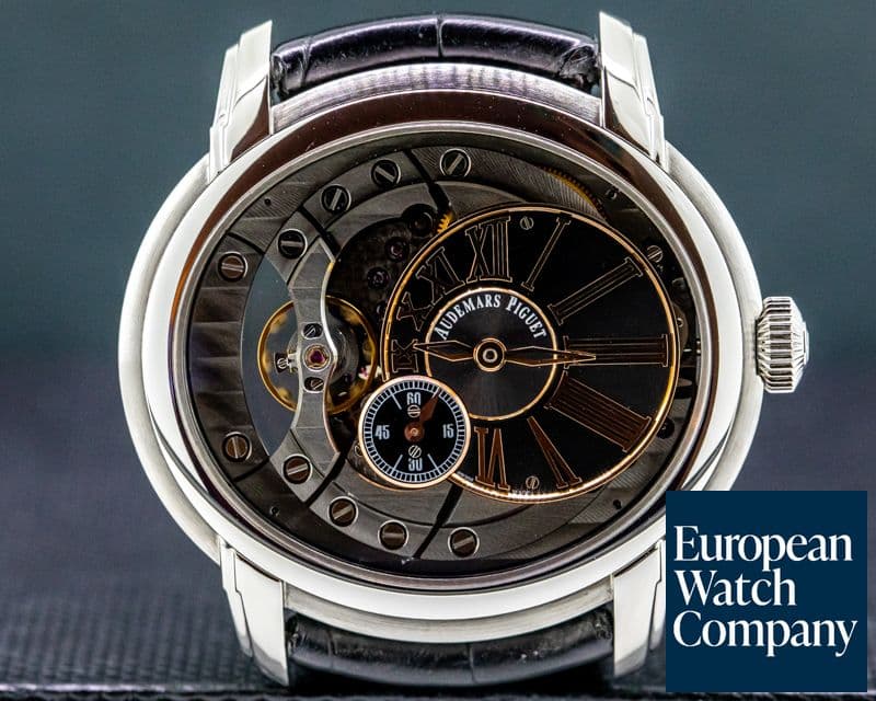 Image of Audemars Piguet Millenary Automatic Skeleton SS / Leather