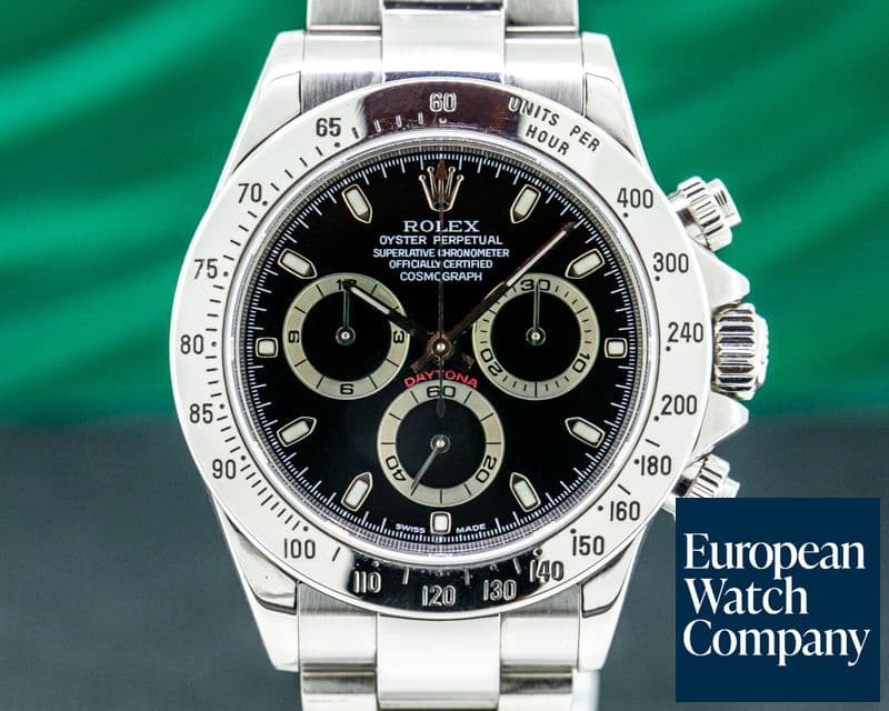 Image of Rolex Daytona 116520 Black Dial SS FULL SET