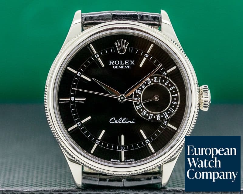 Image of Rolex Cellini Date Black Dial 18K White Gold UNWORN 2020