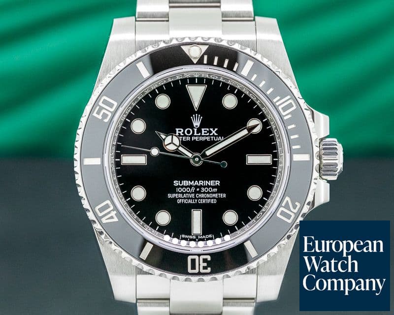 Image of Rolex Submariner 114060 No Date Ceramic Bezel SS