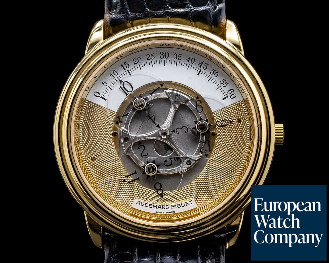 Image of Audemars Piguet Star Wheel Automatic Engraved Dial 18K Yellow Gold FULL SET
