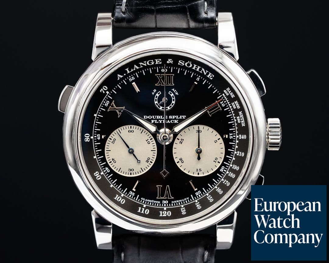 Image of A. Lange and Sohne Double Split 404.035 Black Dial Platinum 
