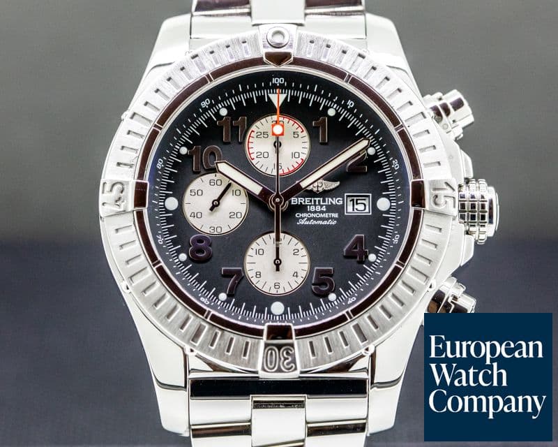 Image of Breitling Aeromarine Super Avenger SS / SS Black Dial 48MM