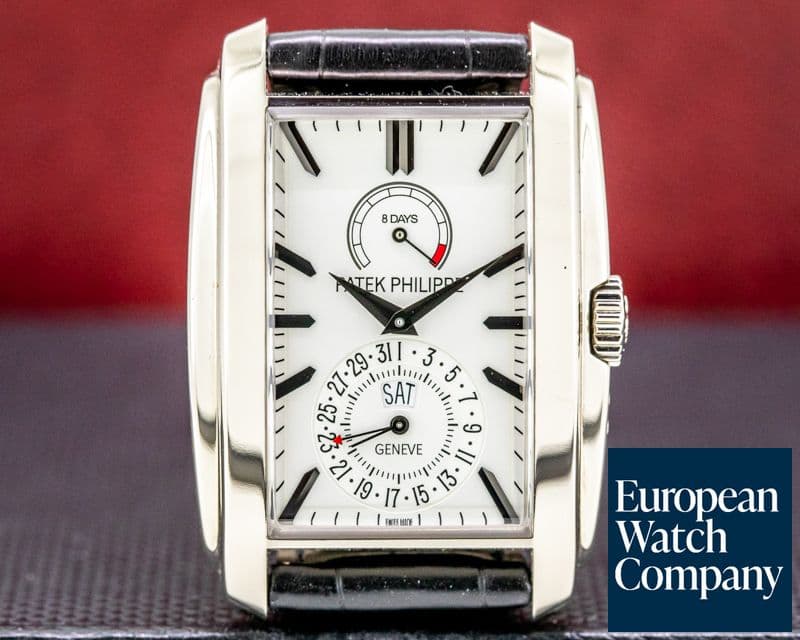 Image of Patek Philippe Gondolo 8 Day Manual Wind White Dial 18K White Gold