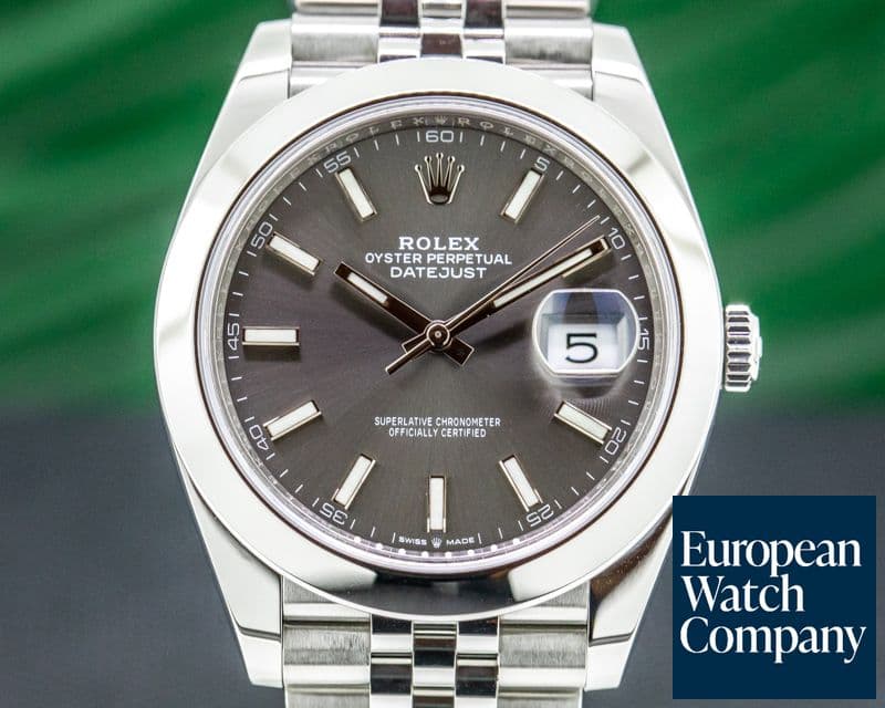 Image of Rolex Datejust 41 Rhodium Stick Dial SS 2020 Model