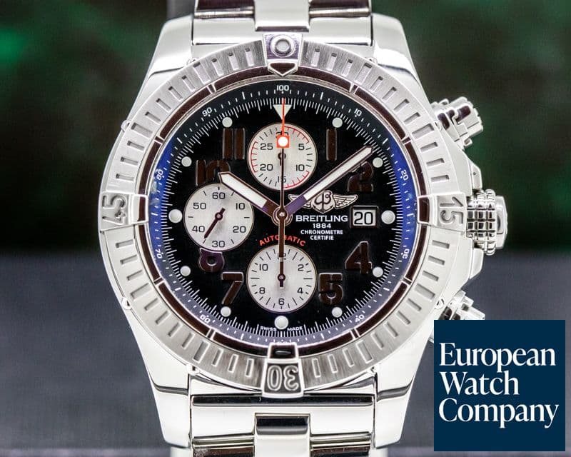 Image of Breitling Aeromarine Super Avenger SS / SS Black Dial 48MM