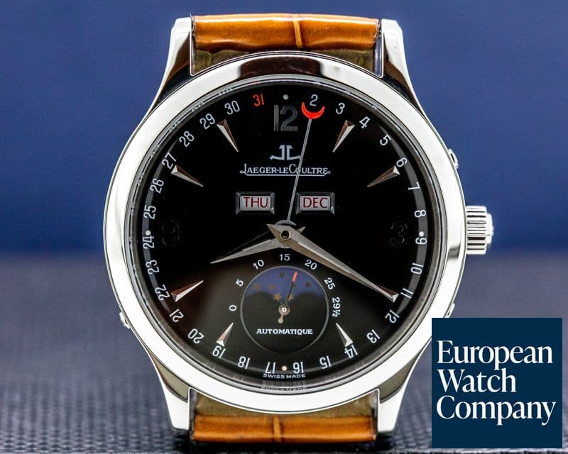 Image of Jaeger LeCoultre Master Moon SS Black Dial 