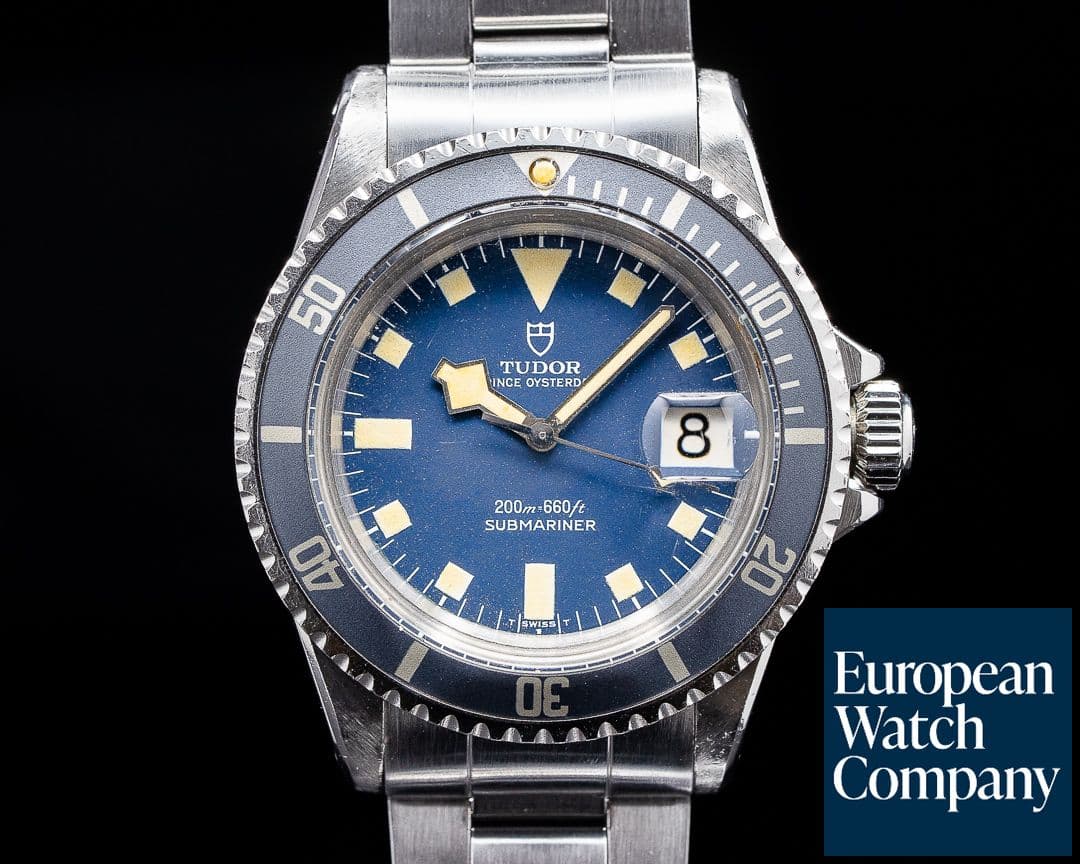 Image of Tudor Submariner "Snowflake" BLUE Matte Dial SHARP c. 1976