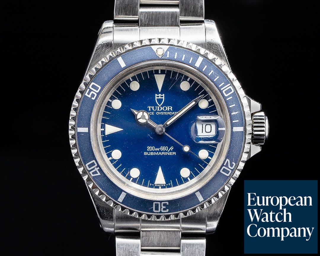 Image of Tudor Submariner 79090 Blue Dial SS c. 1992 NICE