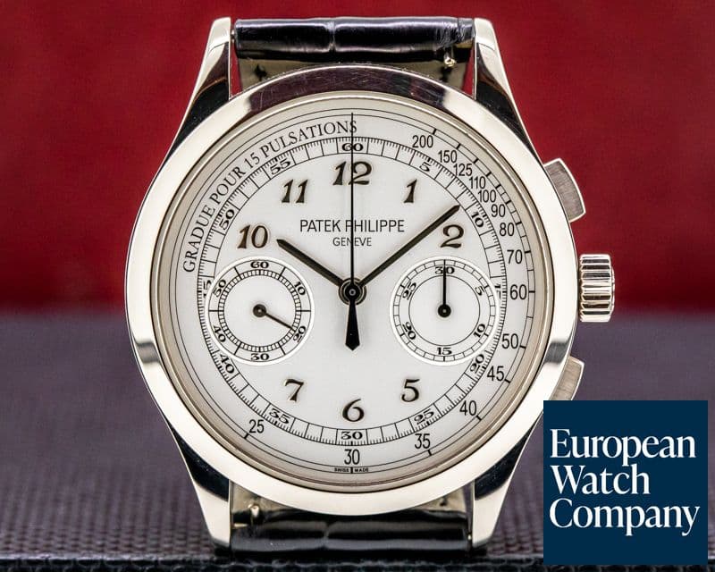 Image of Patek Philippe Chronograph 5170G 18K White Gold / Silver Pulsation 