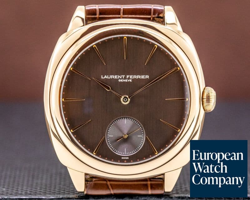Image of Laurent Ferrier Galet Square Micro-Rotor 18k Rose Gold Brown Dial