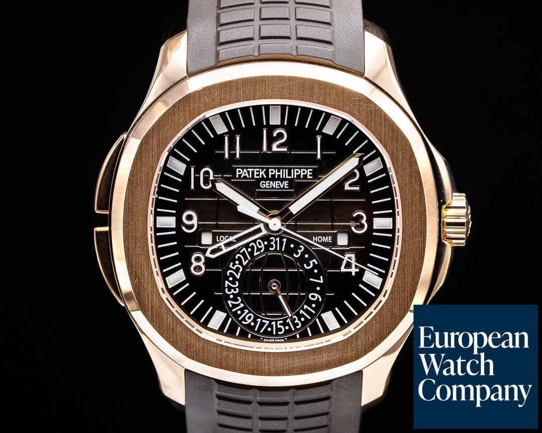 Image of Patek Philippe Aquanaut 5164R Travel Time Rose Gold / Rubber 2020