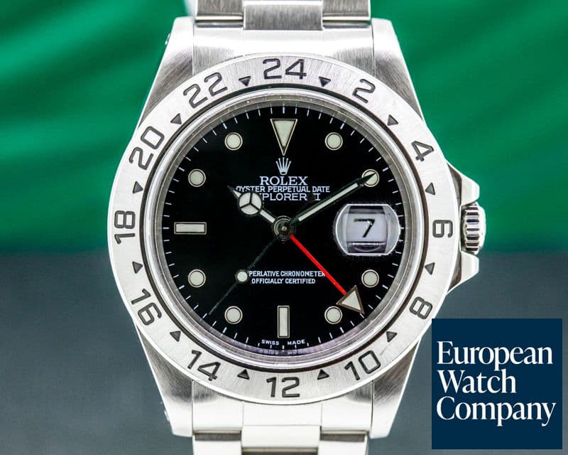 Image of Rolex Explorer II 16570 Black Dial 
