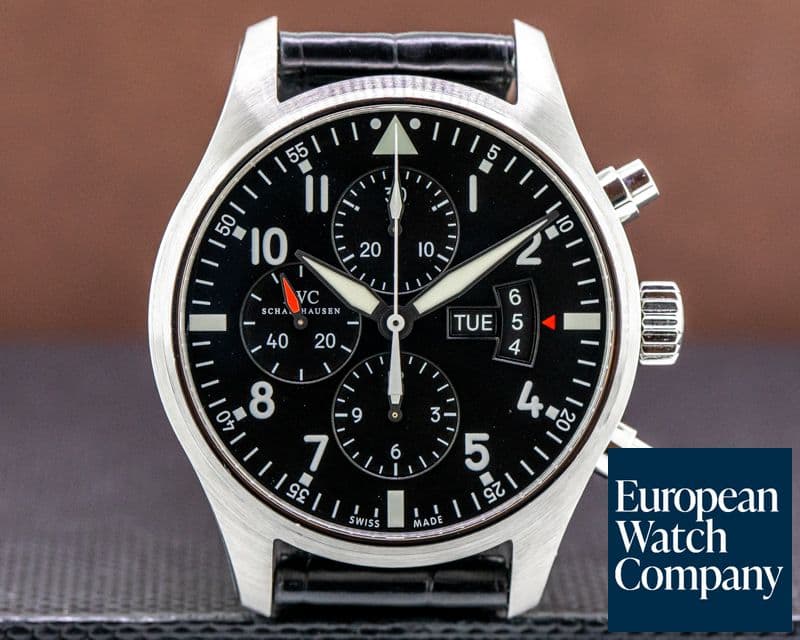 Image of IWC Pilot Chronograph SS Black Dial 43MM