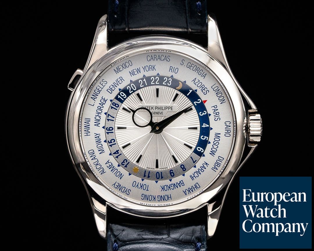 Image of Patek Philippe World Time 5130G 18K White Gold Silver Dial 
