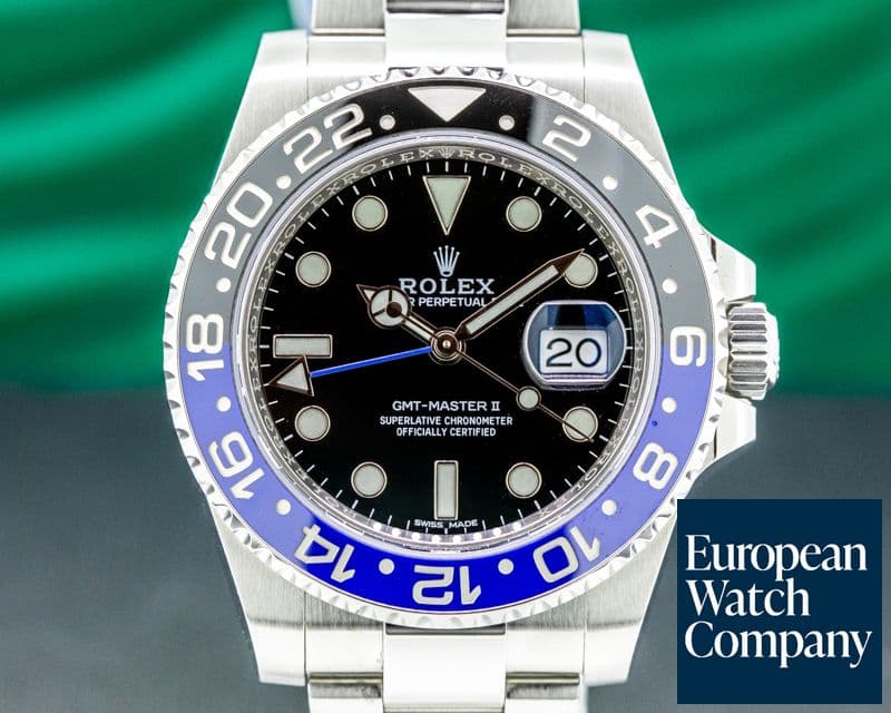 Image of Rolex GMT Master II Ceramic Black & Blue "Batman" SS 