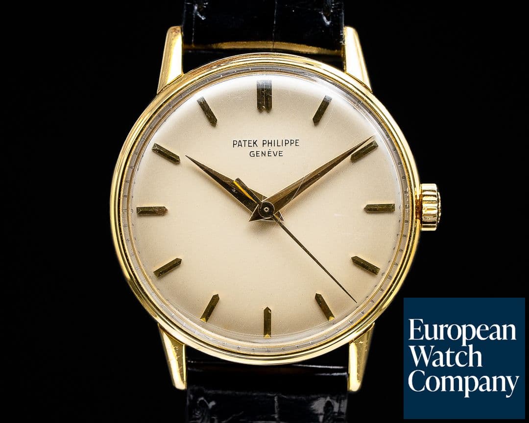 Image of Patek Philippe Calatrava 18K Manual Wind Silver Dial 34.5MM