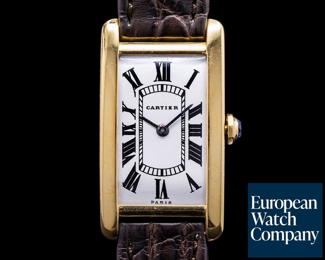 Image of Cartier Vintage Tank Cintree 18k Yellow Gold c. 1962