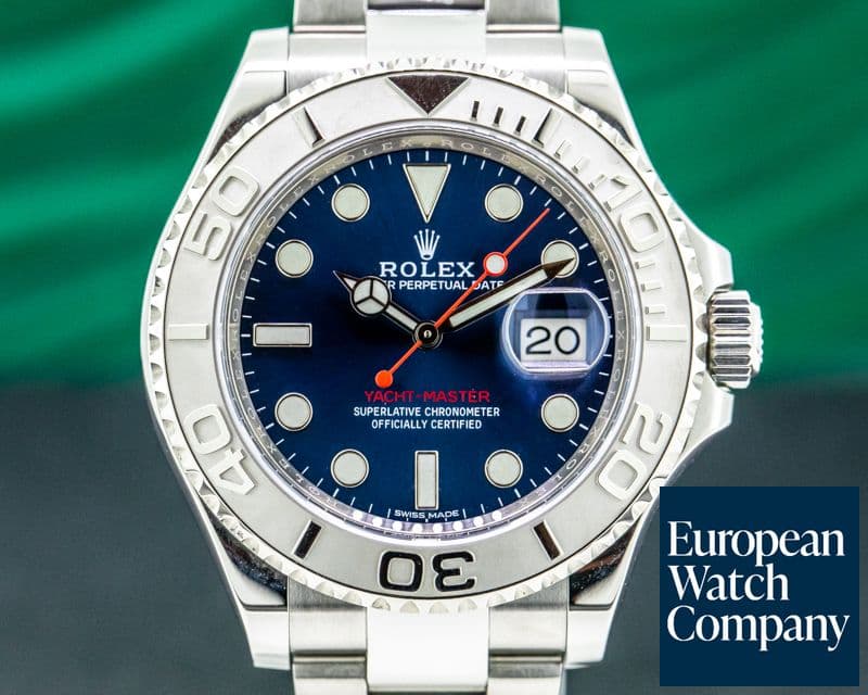 Image of Rolex Yacht Master SS Blue Dial / Platinum Bezel 2019 