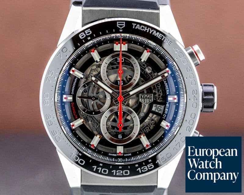 Image of TAG Heuer Carrera Heuer 01 Skeleton Dial Chronograph SS / Titanium