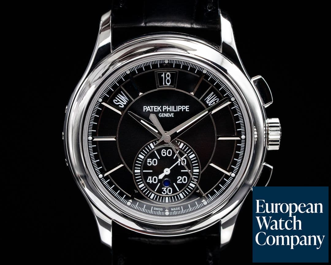 Image of Patek Philippe Chronograph Annual 5905P Calendar Platinum / Black Dial 