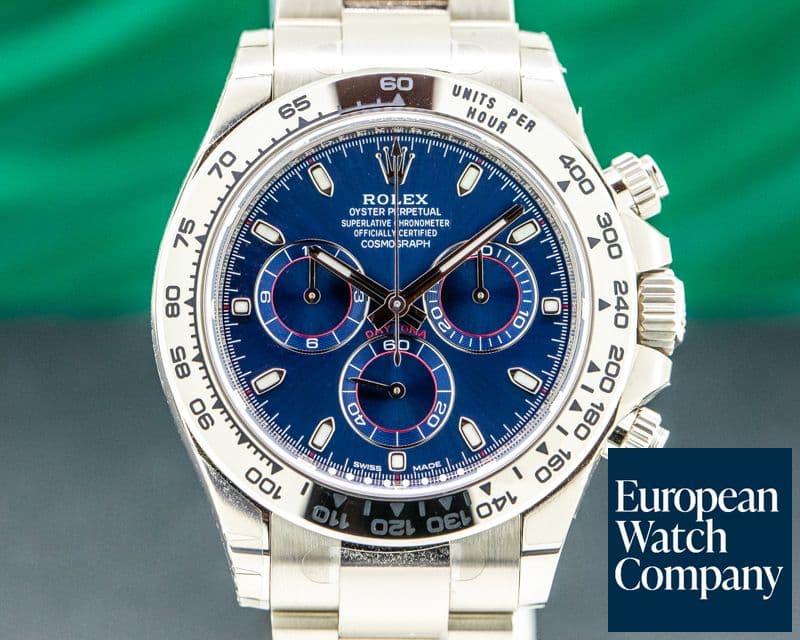 Image of Rolex Daytona 116509 Blue Dial 18K White Gold UNWORN 2020