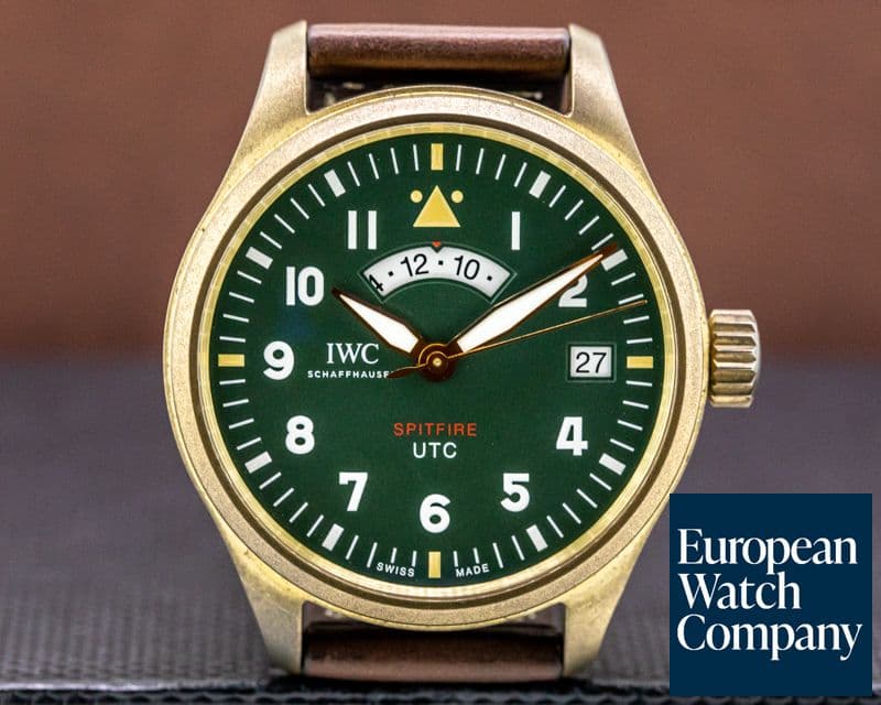 Image of IWC Pilot's Watch UTC Spitfire "MJ271" Bronze Green Dial LIMITED
 
