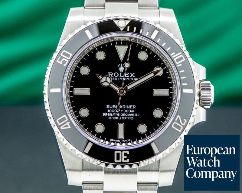 Image of Rolex Submariner 114060 No Date Ceramic Bezel SS