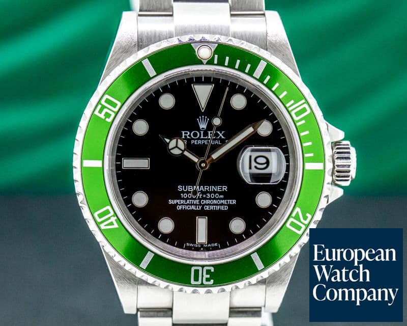 Image of Rolex Submariner 50th Anniversary "Kermit" SS Green Bezel