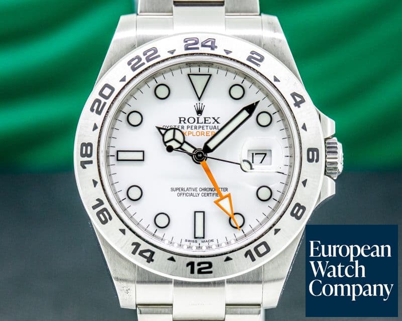 Image of Rolex Explorer II 216570 White Dial SS 