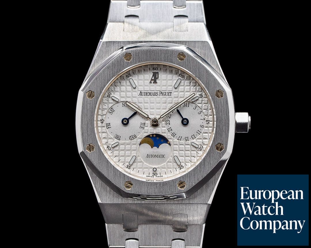 Image of Audemars Piguet Royal Oak 25594ST Day Date Moon White Dial SS