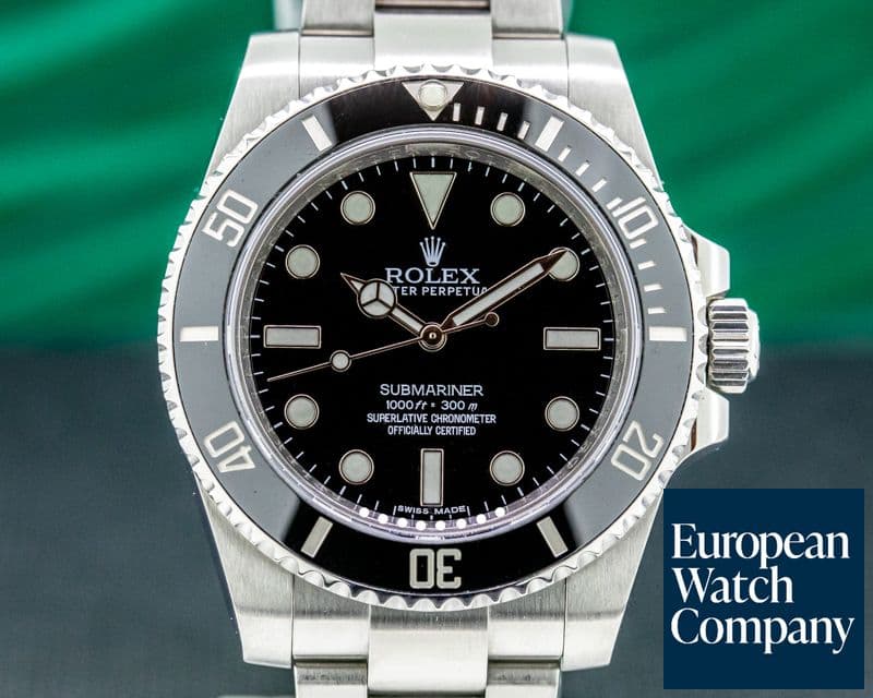 Image of Rolex Submariner 114060 No Date Ceramic Bezel SS