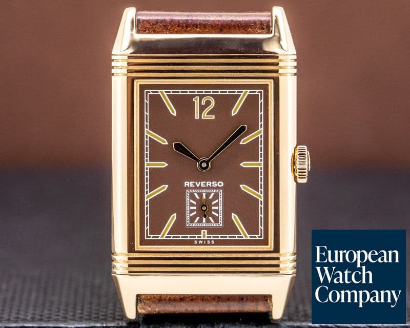 Image of Jaeger LeCoultre Grande Reverso Ultra Thin "Tribute 1931" Brown 18K Rose Gold

