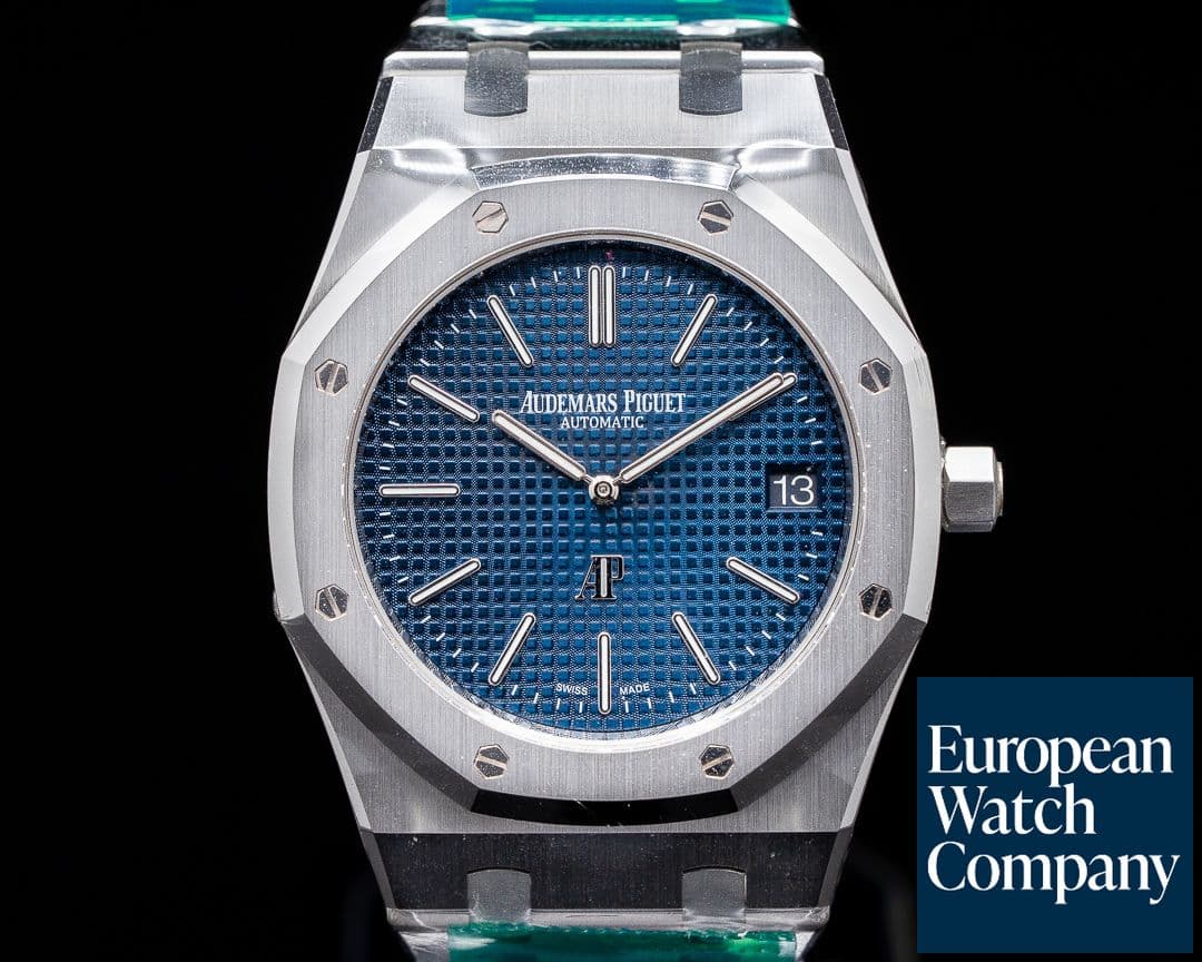 Image of Audemars Piguet Royal Oak 15202ST Extra Thin Blue Dial SS UNWORN