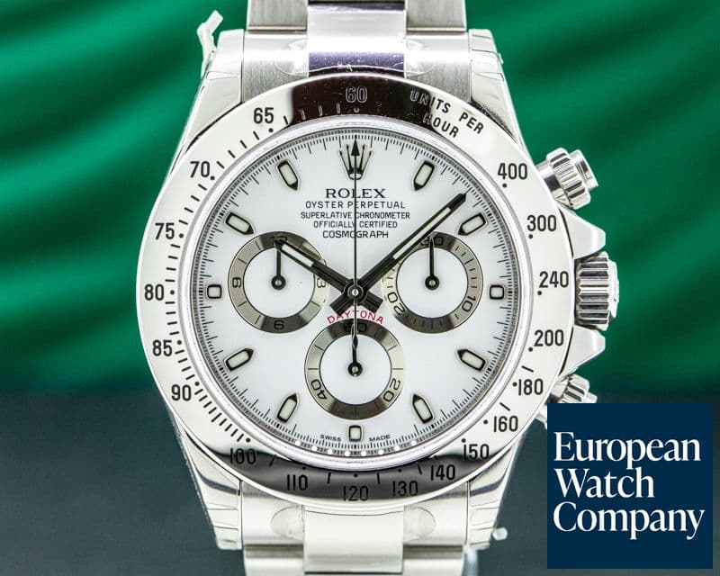 Image of Rolex Daytona 116520 White Dial SS FULL SET STICKERS UNWORN