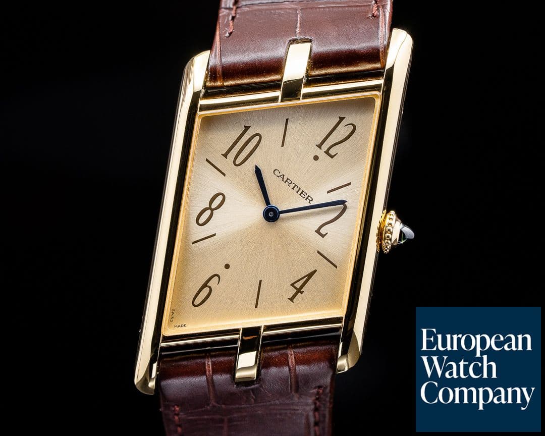 Image of Cartier Privee Collection Tank Asymetrique WGTA0043 18k Yellow Gold UNWORN