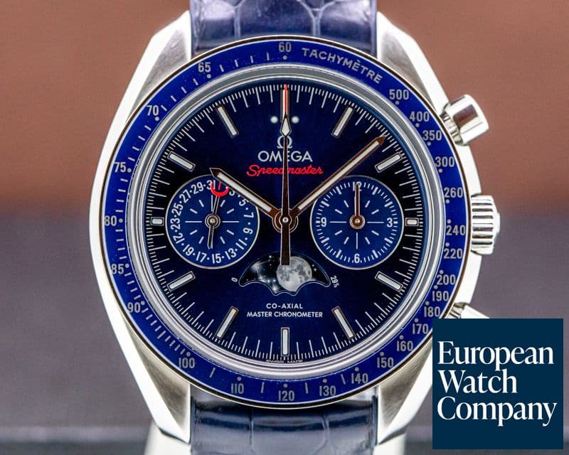 Image of Omega Speedmaster Automatic Moon Blue Dial